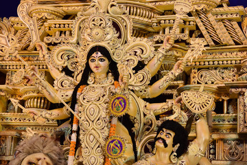 ma durga or indian festival in kolkata