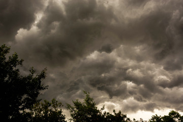 Dark skies bad weather thundercloud cloudscape