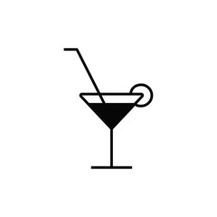 glass icon vector flat design