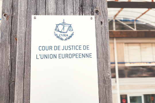 1 August 2019, Luxembourg: Court of justice of the European Union building in the modern district of Luxembourg