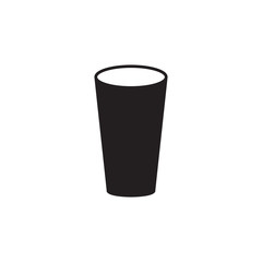 glass icon vector flat design