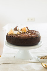 Snickers Chocolate, Caramel, Nougat and Peanut Layered Cake