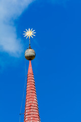 Kirchturmspitze Maria-Hilf-Kirche Seis