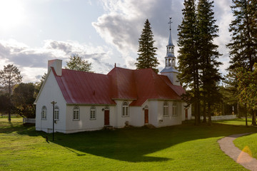 The old St. Bernard Chapel in Mont-Tremblant. Quebec. Canada