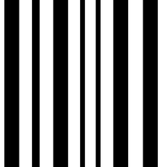 Black and white vertical lines background.  Geometric strips seamless pattern