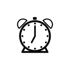 clock icon vector trendy flat design