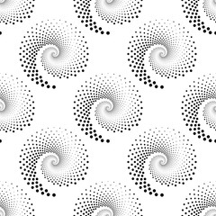 Design seamless spiral dots backdrop