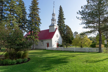 The old St. Bernard Chapel in Mont-Tremblant. Quebec. Canada