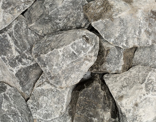 Vue gros plan d'une texture de pierre et rocher gris clair