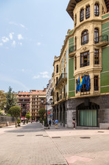 Fototapeta premium Oviedo, Spain. View Principado street