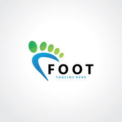 foot logo design template icon vector isolated