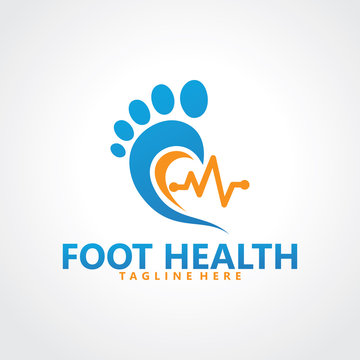 foot logo design template icon vector isolated