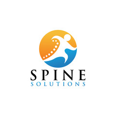 spine logo icon vector isolated design