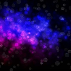 Dark Pink, Blue vector layout with circle shapes.