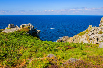 Incredible seascape on the Crozon Peninsula. Finister. Brittany. France