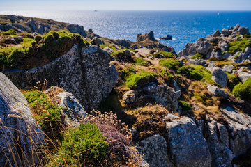 Incredible seascape on the Crozon Peninsula. Finister. Brittany. France