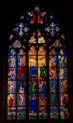 Fototapeta na wymiar St Vitus cathedral window