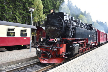 Fototapeta premium Harzer Schmalspurbahn in Schierke 