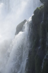 Detailed view of the Iguazu falls