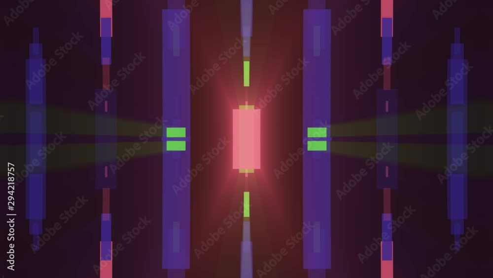 Wall mural abstract background shiny rainbow lights rotating seamless loop motion graphics animation new qualit
