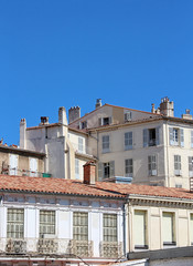 Fototapeta na wymiar Old town houses - Hyeres - Provence - FRANCE
