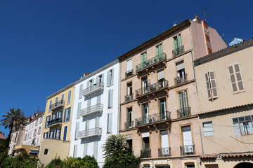 Fototapeta premium Old town houses - Hyeres - Provence - FRANCE