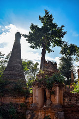 Shwe Indein Pagodas near Inle lake (Myanmar)