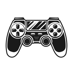 Gamepad vector black and white object or element © Flat_Enot
