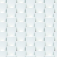 Soft tiles seamless pattern. Neutral white tileable vector background.