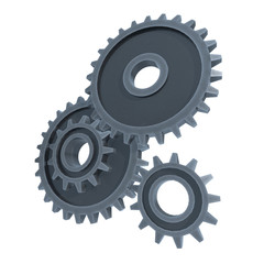 Gears. Mechanical technology machine concept