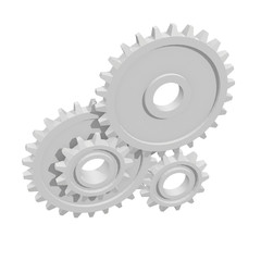 Gears. Mechanical technology machine concept