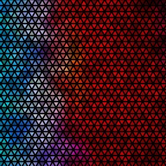 Light Multicolor vector background with triangles.