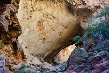 Tonto Natural Bridge State Park Arizona Landscape Formation Travertine