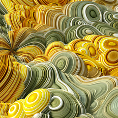 Colorful volumetric abstract background with texture. 3d illustration, 3d rendering.