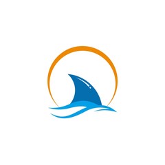 Naklejka premium boat logo template
