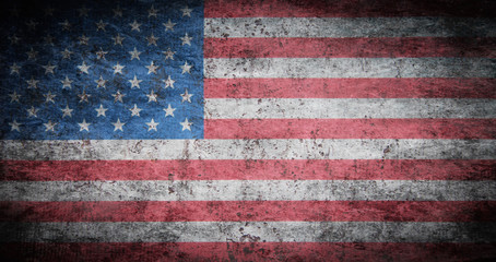 Grunge USA Flag - obrazy, fototapety, plakaty