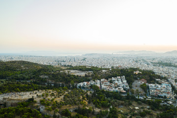 Aerial view of Athens, Greece