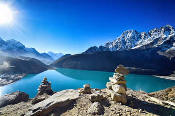View from Gokyo Ri to the Gokyo lake