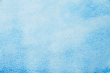 Blue abstract background in watercolor style