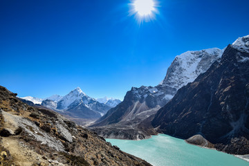 The Khumbu valley in Nepal