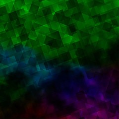 Dark Multicolor vector background with polygonal style.