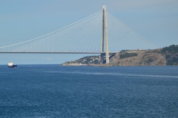 neue Brücke über den Bosporus , Türkei