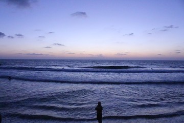 coucher de soleil a la plage