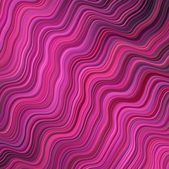 Dark Purple, Pink vector background with bent lines.
