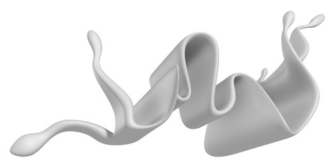 Fresh white milk liquid  splash