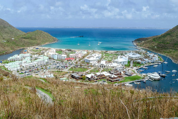 Anse Marcel St Martin- November , 2017: Hurricane Irma destroy resorts, homes and buildings on...