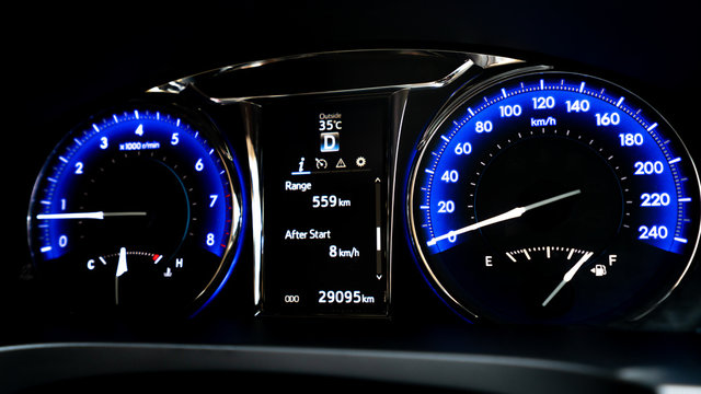 Digital Car Speedometer And Odometer 