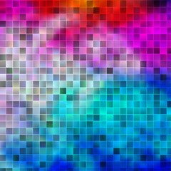 Light Multicolor vector pattern in square style.