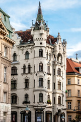 Fototapeta premium Old building facade in Vienna Austria
