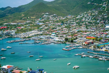 Overview of simpson bay st.maarten post hurricane Irma